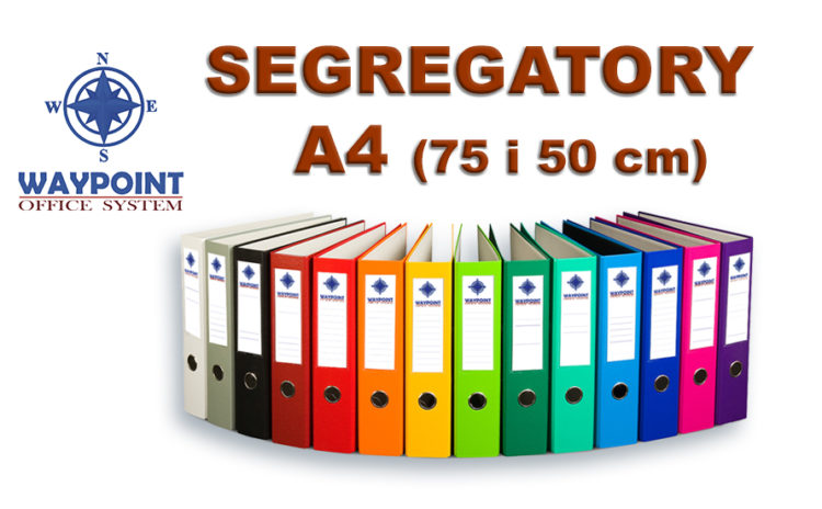 Segregatory w 12 kolorach WAYPOINT A4/75 i A4/50