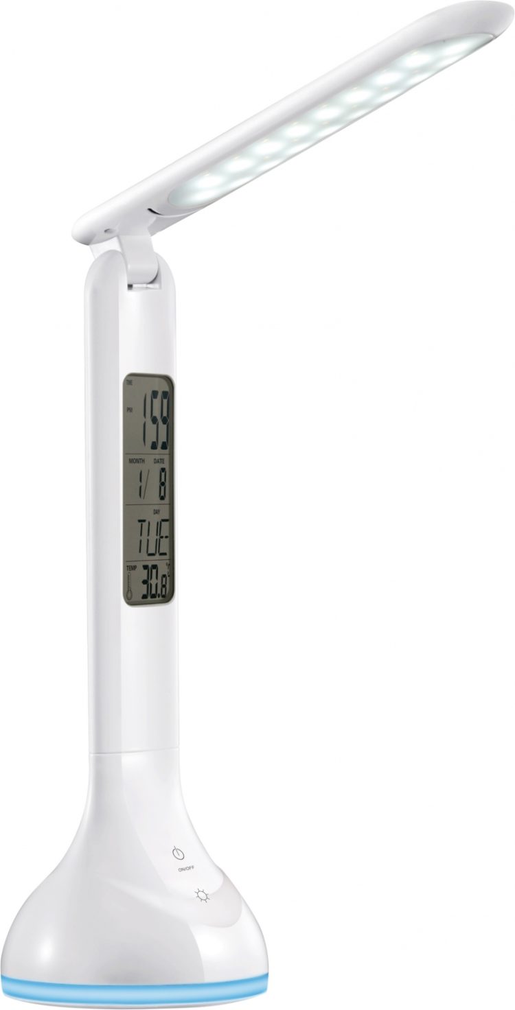 Lampka biurkowa LED z funkcją kalendarza