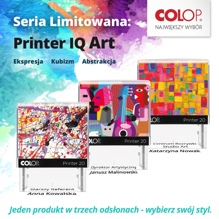 Postaw na sztukę -limitowana seria Printer IQ Art – najmodniejsza pieczątka na lato i jesień 2016
