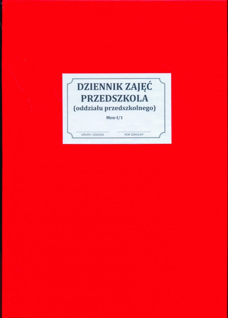 Dziennik zajęć przedszkola MEN-I/1