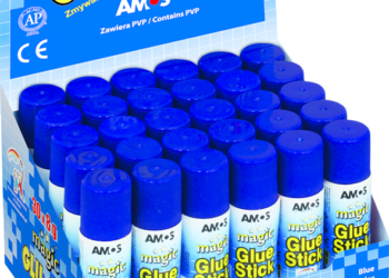 Klej w sztyfcie Amos blister zestaw 22 g Amos w sztyfcie × 2 szt. + 8 g Amos w sztyfcie Magic