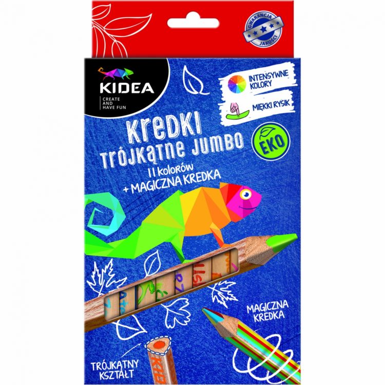 Kredki trójkątne grube EKO KIDEA