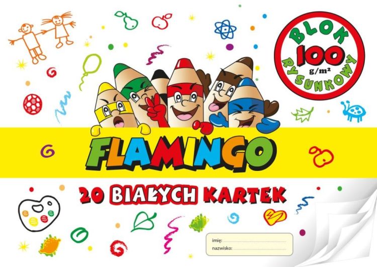 BLOKI RYSUNKOWE FLAMINGO