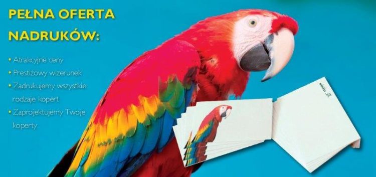 Koperty z nadrukami