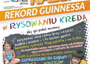 Bicie rekordu Guinnessa w rysowaniu kredą