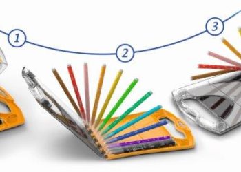 Flamastry Kid Couleur w nowym plastikowym opakowaniu Rainbow Case!