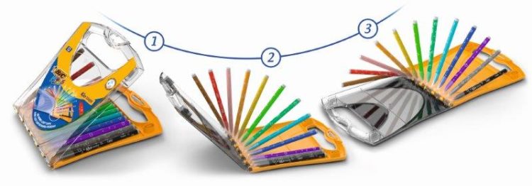 Flamastry Kid Couleur w nowym plastikowym opakowaniu Rainbow Case!