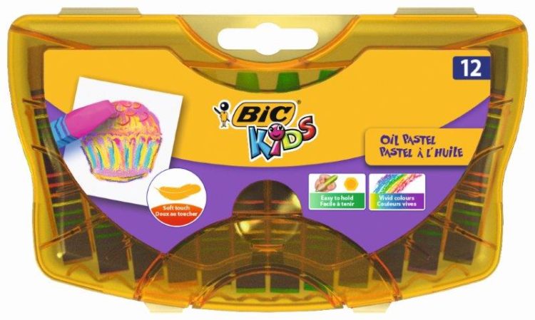 Pastele olejne BIC w nowych plastikowych opakowaniach