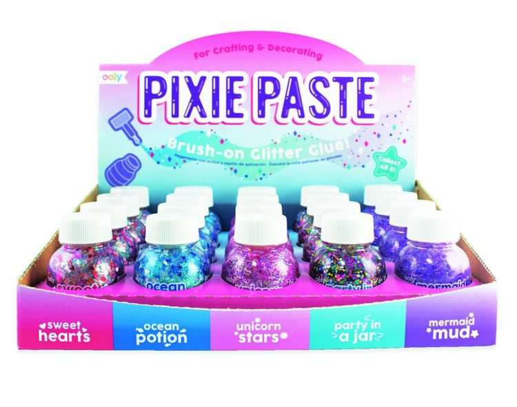 ooly-Brokatowy Klej z Pędzelkiem Pixie Paste (170-001)