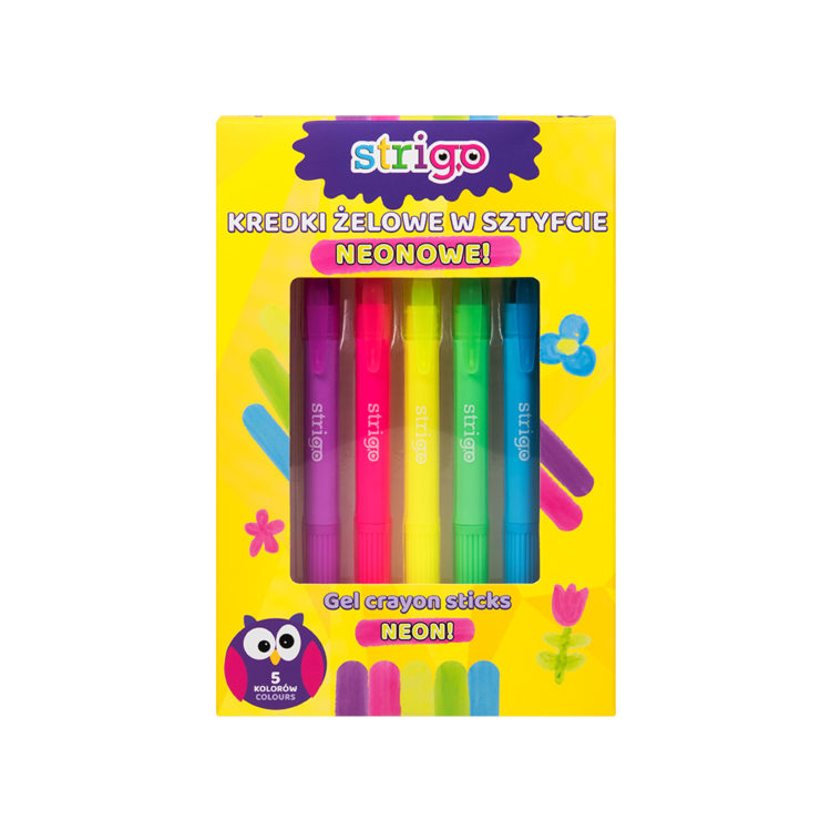 STRIGO – KREDKI ŻELOWE NEONOWE