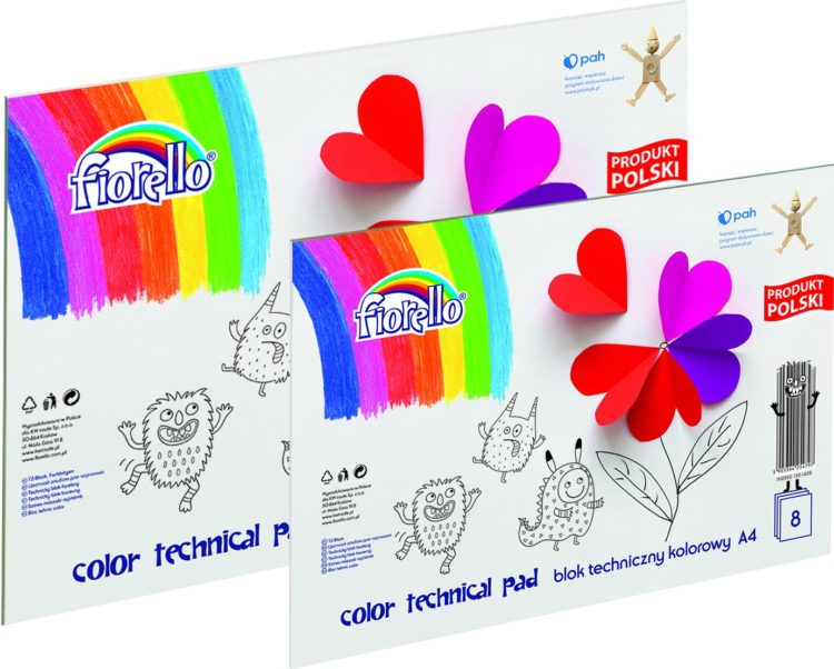 Blok techniczny kolorowy FIORELLO