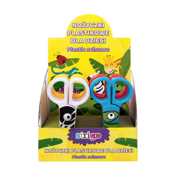 NOŻYCZKI PLASTIKOWE DLA DZIECI STRIGO – ZWIERZĄTKA