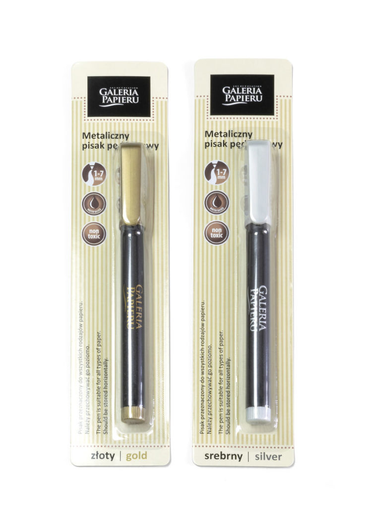 Pisaki pędzelkowe metaliczne Galeria Papieru