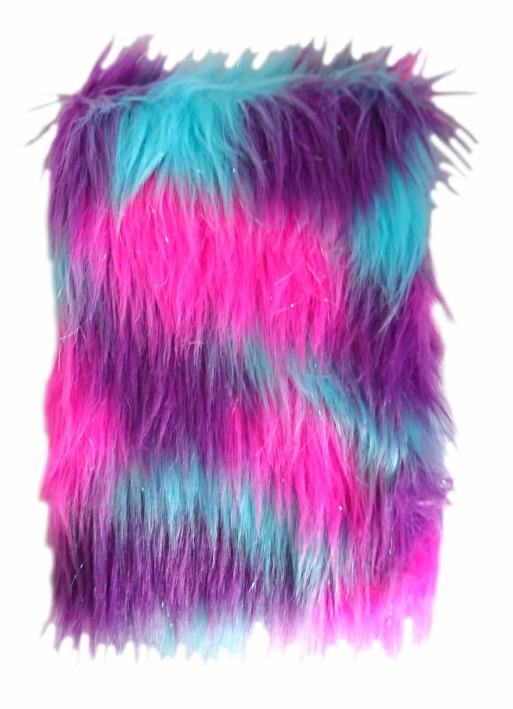 NOTATANIK Pluszowy Kolorowe Futro