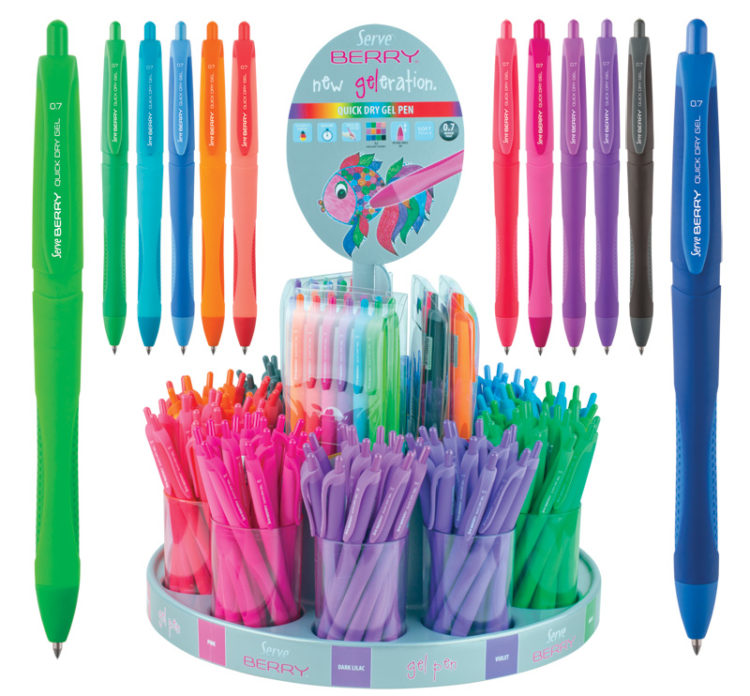 Długopis automatyczne żelowe BERRY Gel Pen SERVE