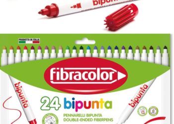 Pisaki z dwoma końcówkami BIPUNTA FIBRACOLOR