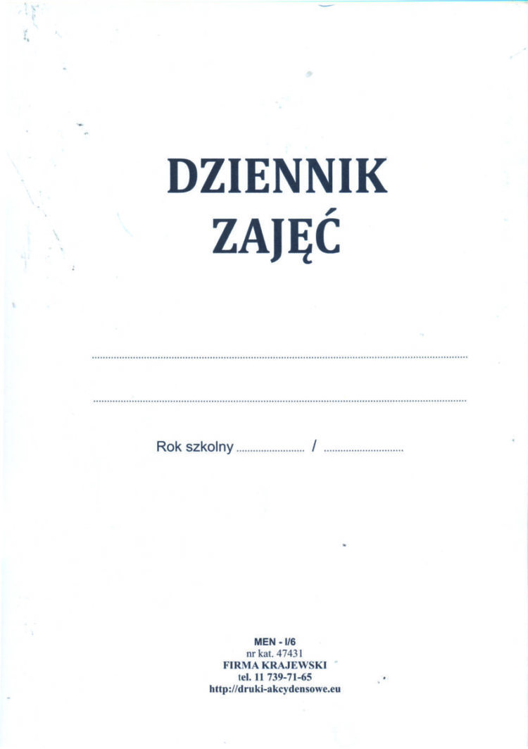 DZIENNIK ZAJĘĆ POZALEKCYJNYCH Men-I/6