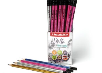 Heykka – Ołówki metaliczne Stello HB z gumką