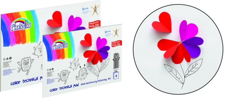 Blok techniczny kolorowy FIORELLO