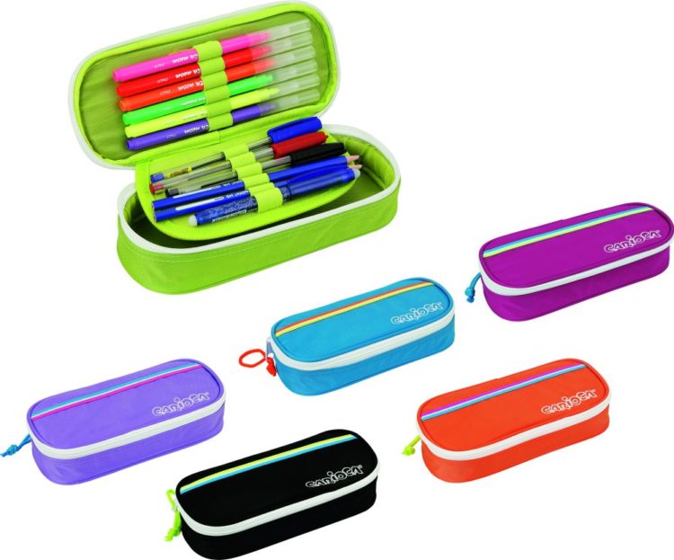 Piórnik FLUO z wyposażeniem CARIOCA