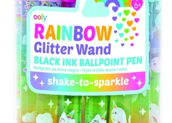 Długopisy Tęczowa Brokatowa Różdżka