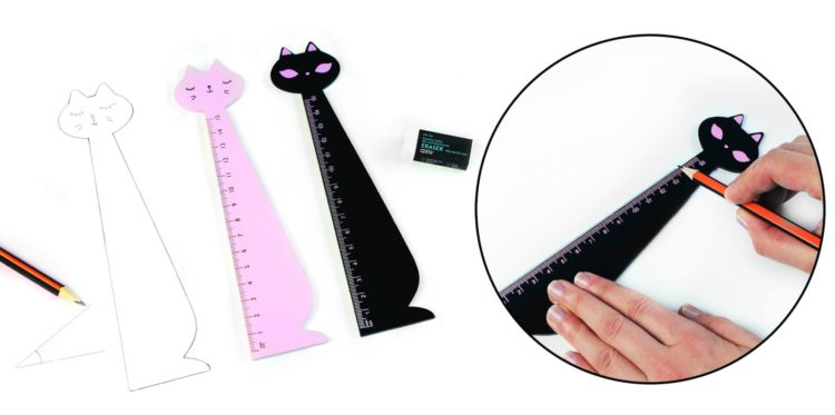 Linijka drewniana KOT FIORELLO