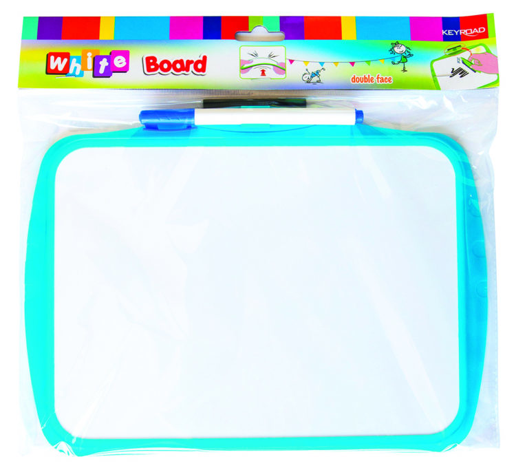 Tablica suchościeralna dla dzieci marki KEYROAD, z markerem, mix kolorów