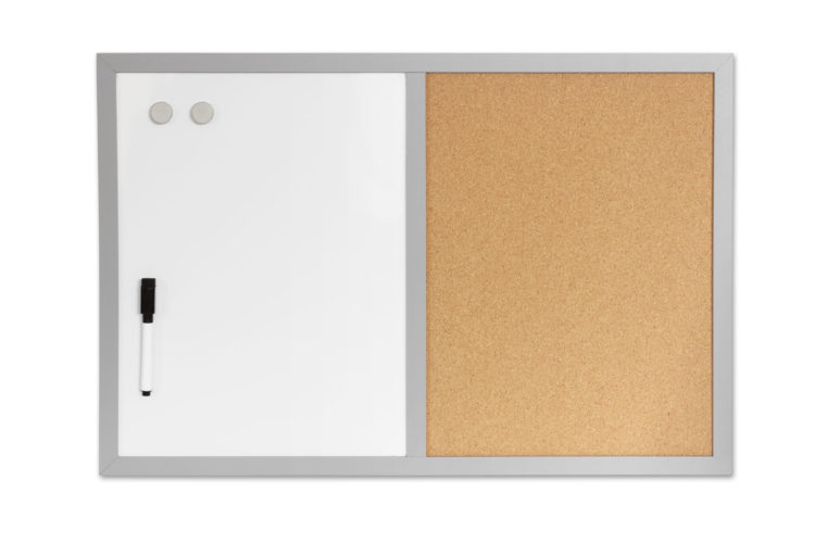 Tablica 2w1 suchościeralno-magnetyczna i korkowa – Galeria Papieru