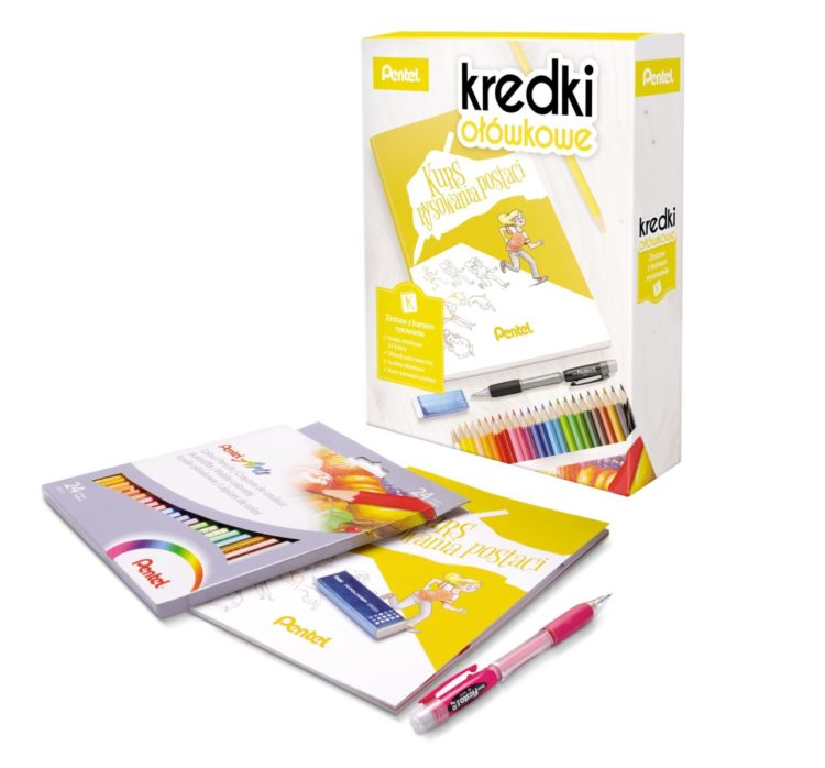 Zestaw kreatywny z kursem rysowania postaci