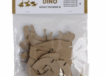 Zestaw kształtów tekturowych 3D DINO